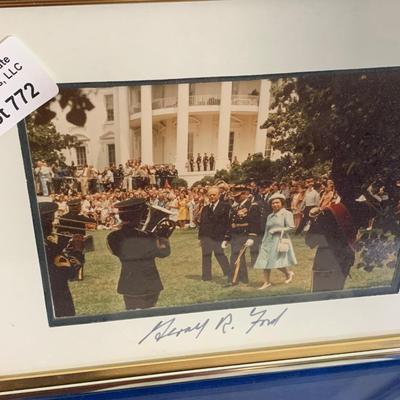 Gerald Ford Signed Photo Framed