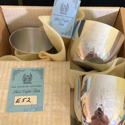 Old Newbury Presidential Seal Pewter Set