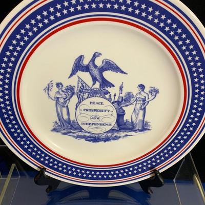 Mottahedah Phalzgraff George W Bush Inaugural Plate