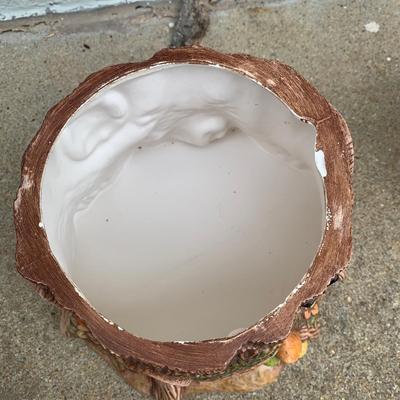 Vintage Flower Pot with Cast-iron Style Pagoda (Y-KW)