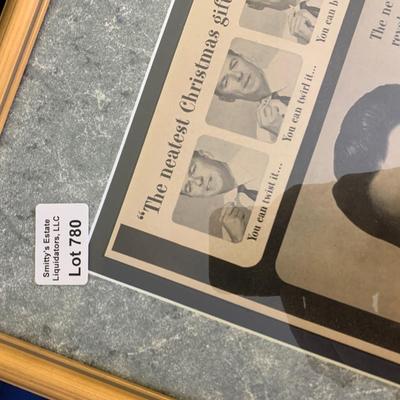 Vintage Ronald Reagan Magazine Advertisement Framed