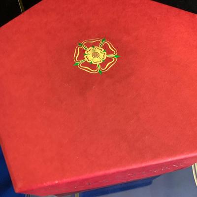 Tudor Lead Crystal Bowl Presidential Seal New In Box