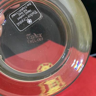 Tudor Lead Crystal Bowl Presidential Seal New In Box