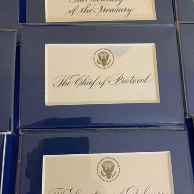 Large Authentic Lot of Dinner Place Cards First Ladies & VIPs