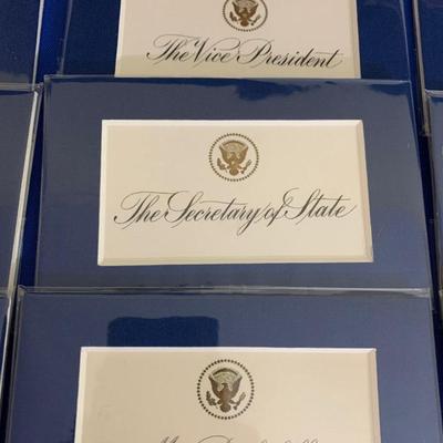 Large Authentic Lot of Dinner Place Cards First Ladies & VIPs