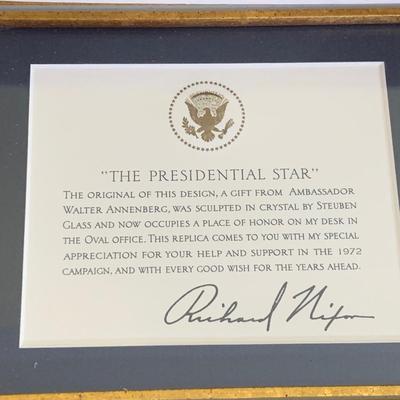 1979 Nixon Presidential Star Keepsake