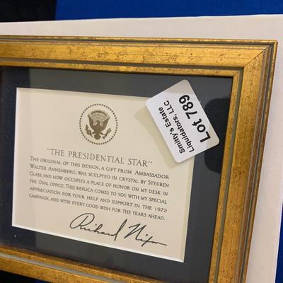 1979 Nixon Presidential Star Keepsake