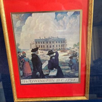 Framed Nixon White House Holiday Card