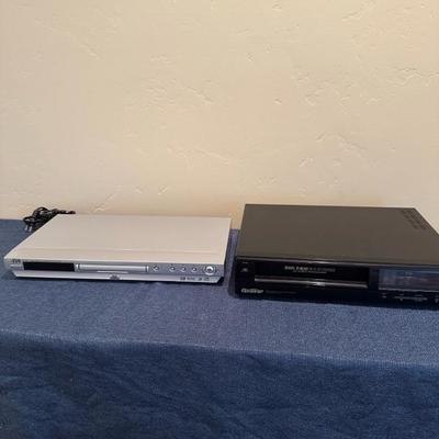 Lot 605 Quasar, four head, VHS player, JVC, DVD, CD player