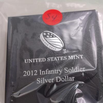 2012 U.S. Mint Infantry Soldier Proof Silver $1 Coin (#54)