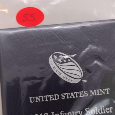 2012 U.S. Mint Infantry Soldier Proof Silver $1 Coin (#55)