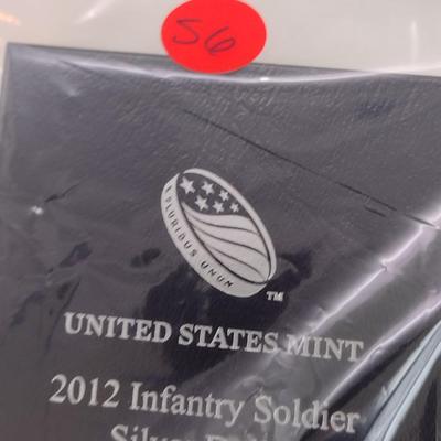 2012 U.S. Mint Infantry Soldier Proof Silver $1 Coin (#56)