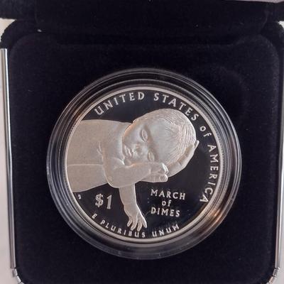 2015 U.S. Mint March of Dimes Silver Dollar Proof Coin (#58)