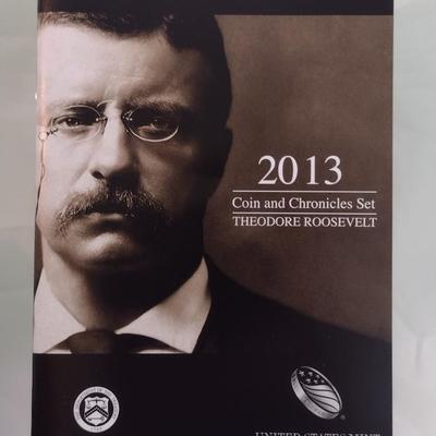 2013 U.S. Mint Theodore Roosevelt Coin and Chronicles Set (#60)