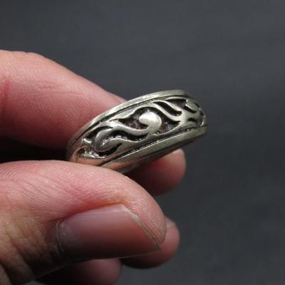 Sterling Ring Wedding Band 158 grams 925 Silver, Wild Cat Pendant plus Misc. Costume Fashion Jewelry pieces