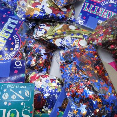 Large Lot of Unopened Confetti Party Decor Crafting Supplies
