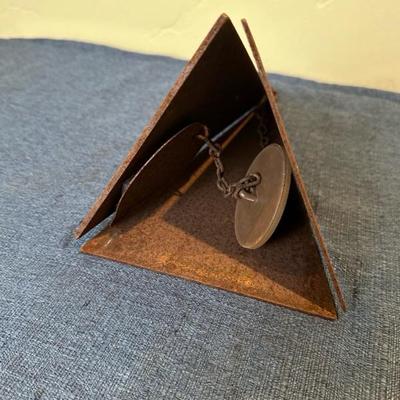 Lot 612 ten inch metal triangle