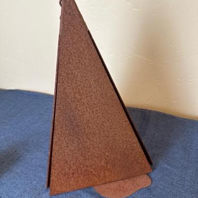 Lot 615 26â€ metal triangle, wind, chime