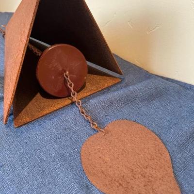 Lot 615 26â€ metal triangle, wind, chime