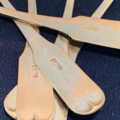 Early Antique Sterling Spoons JSB