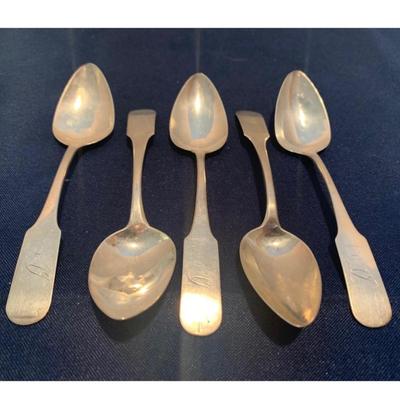 Early Antique Sterling Spoons JSB