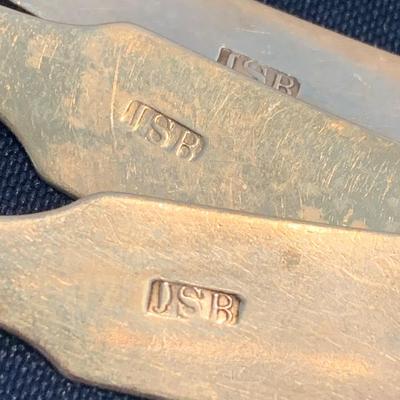 Early Antique Sterling Spoons JSB