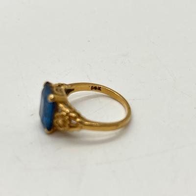 Lot 310J: 14K Size 5 Gold Ring