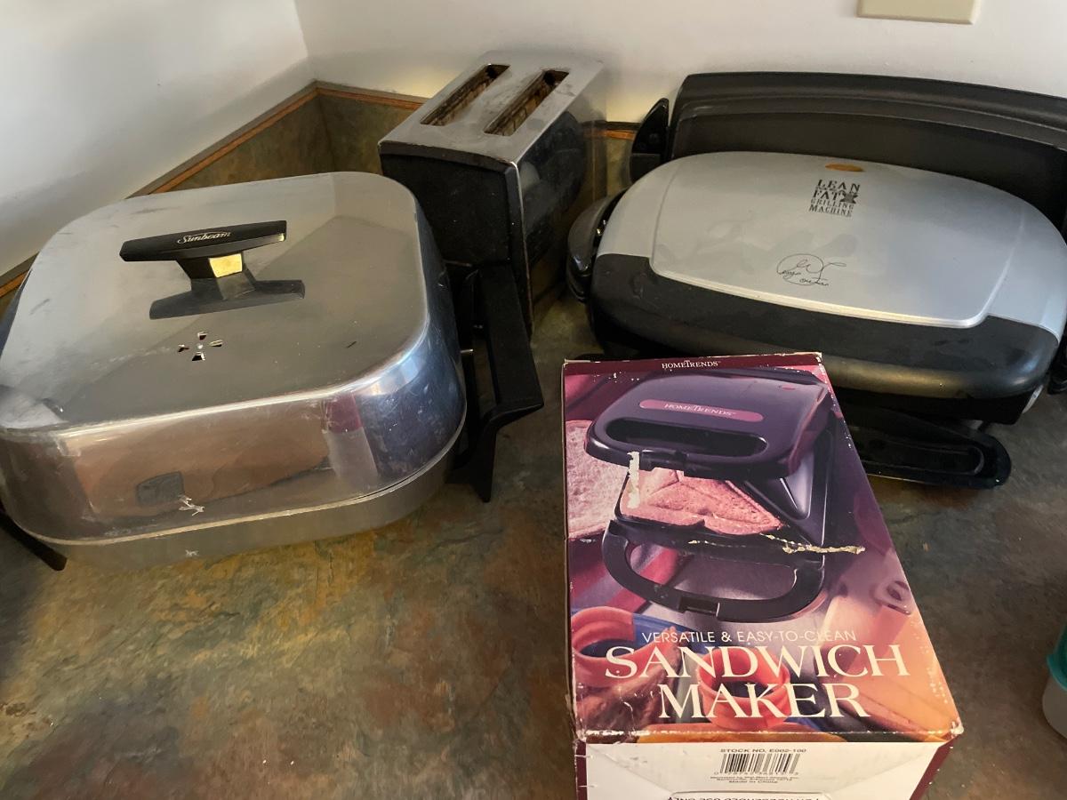 Sunbeam electric skillet grill toaster and sandwich maker