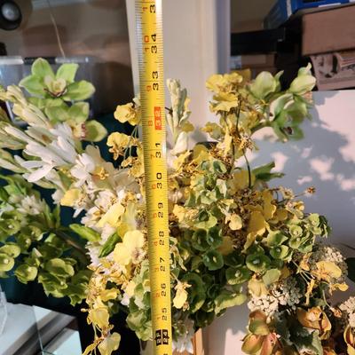 Lot of 4 Faux Floral Flower Arrangements