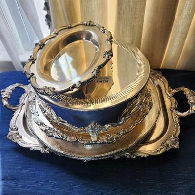 Lot of 5 Silverplate Servers Sheffield , Poole, Eton