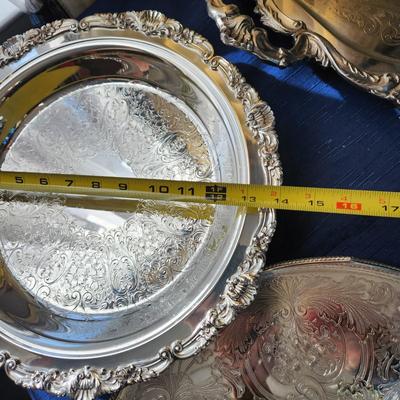Lot of 5 Silverplate Servers Sheffield , Poole, Eton