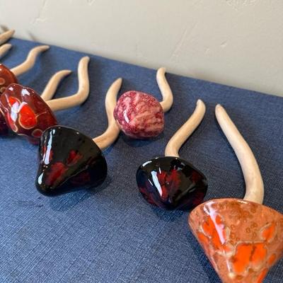 Lot 618 collection of ceramic decorative mushrooms