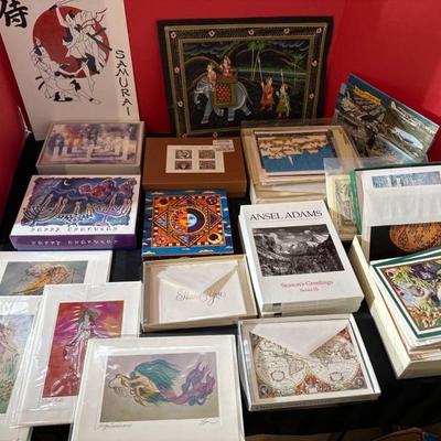 Lot 654 stationary cards