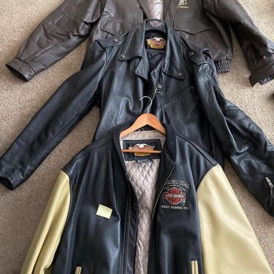 Leather Harley Davidson jackets