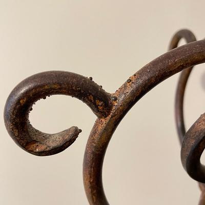 Pair of Tall Iron Table Lamps (PS-SS)