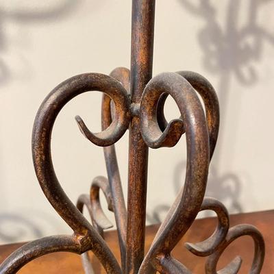 Pair of Tall Iron Table Lamps (PS-SS)