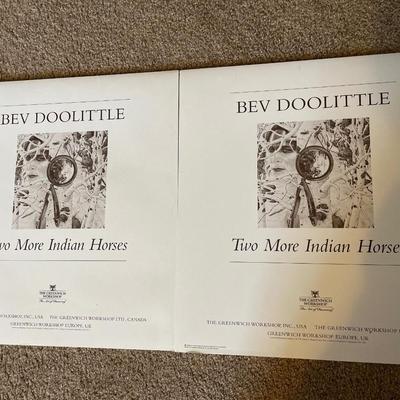 2 Bev Doolittle â€œTwo More Indian Horsesâ€ prints