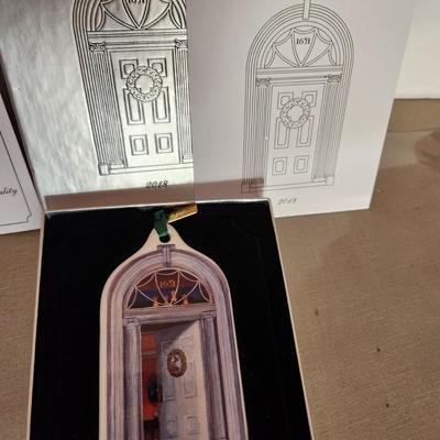 lot of 3 2016 2017 2018 Blair House Christmas Ornaments