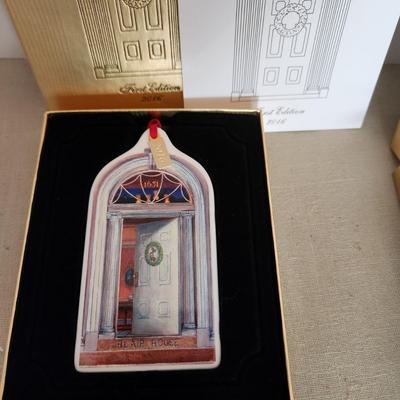lot of 3 2016 2017 2018 Blair House Christmas Ornaments