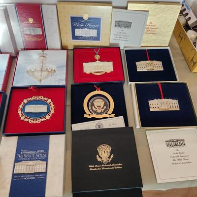 lot of 13 White House Christmas Ornaments