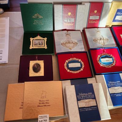 lot of 13 White House Christmas Ornaments