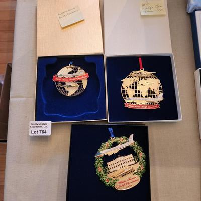 lot of 3 White House Airlift Operations Christmas tree Ornaments 99,98,2005