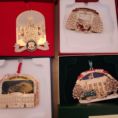 lot of 17 White House and others Christmas Tree ornaments