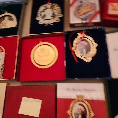 lot of 12 Misc. White House, Secret Service Pope John Paul II Christmas tree Ornaments