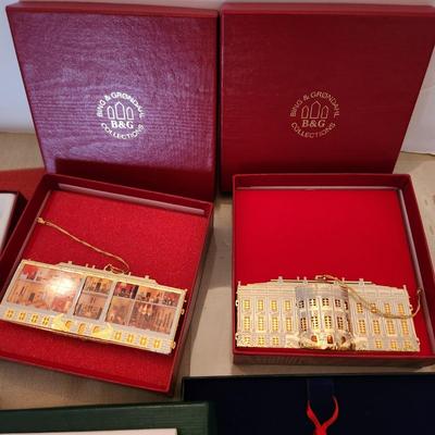 lot of 12 Misc. White House, Secret Service Pope John Paul II Christmas tree Ornaments