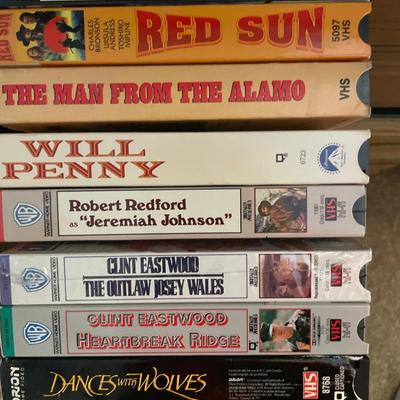 Huge lot of VHS tapes and holders