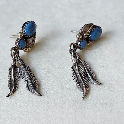Navajo Feather Earrings