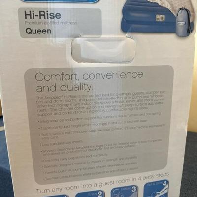Lot 623 Aerobed high rise air filled mattress new in box