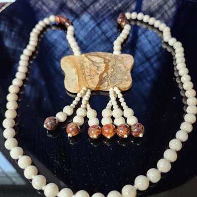 Picture Jasper and Bead Necklace
