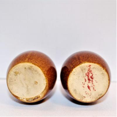 Vintage Tiny Brown Jugs with Handles and Corks 2"